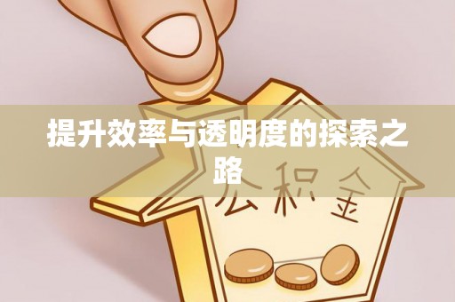钦北提升效率与透明度的探索之路