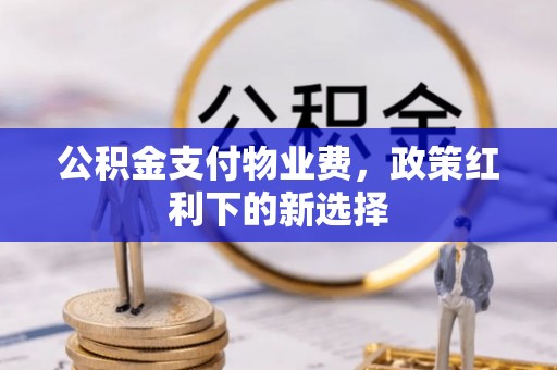 钦北公积金支付物业费，政策红利下的新选择