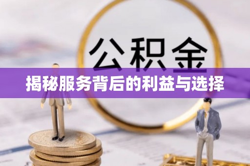 钦北揭秘服务背后的利益与选择